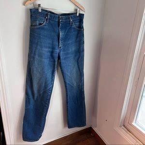 Vintage Wrangler Cowboy Dark Wash Denim Jeans 33